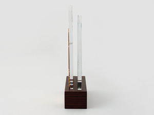 Corporate souvenir "Tandem of metal and glass"